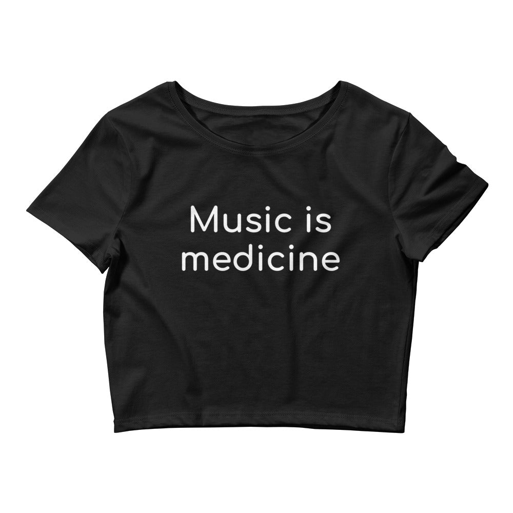 Music Is Medicine Crop Top